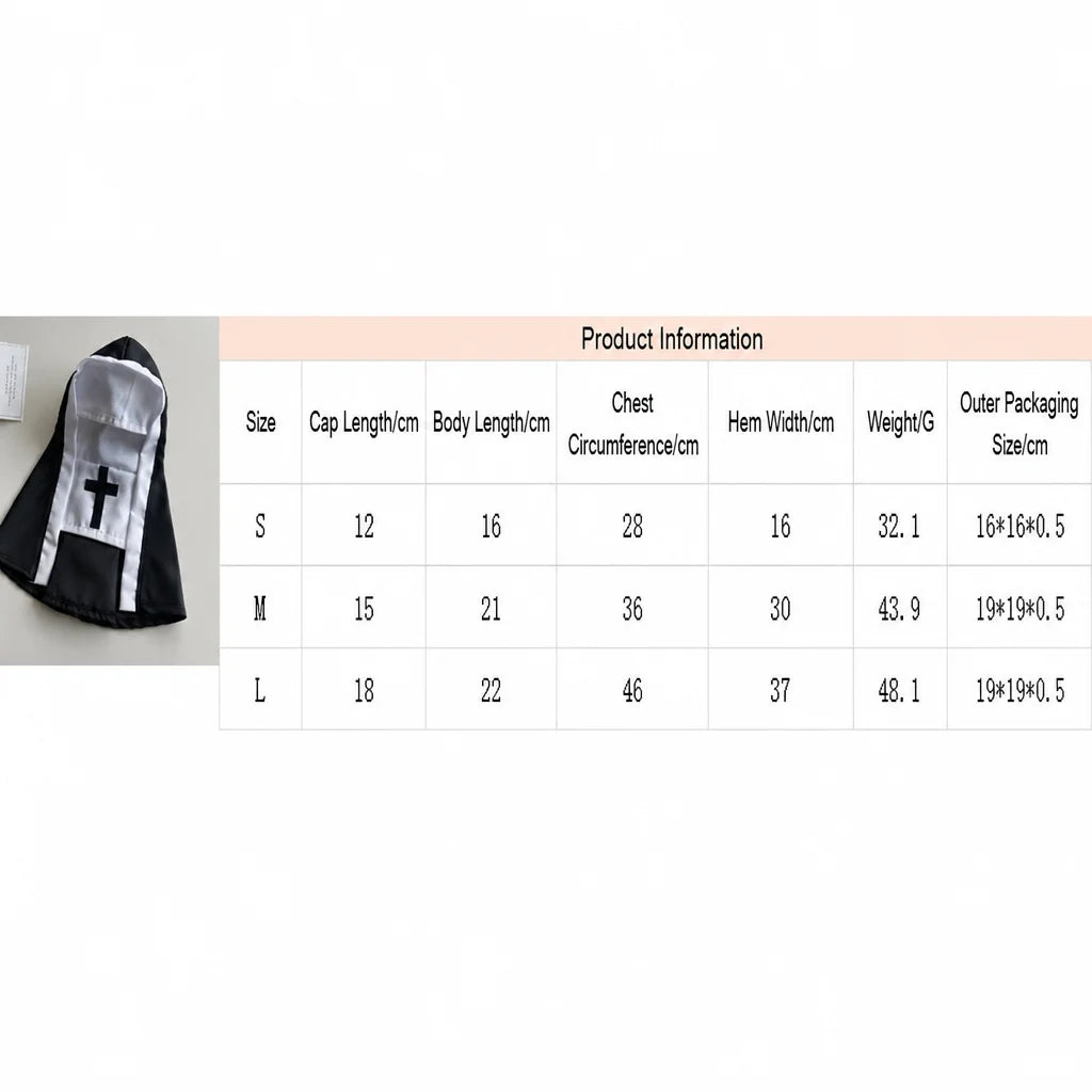 Pet Costume Clothes for Small Medium Dogs Cats Funny Halloween Decorative Cosplay Dresses Witch Pet Photo Prop