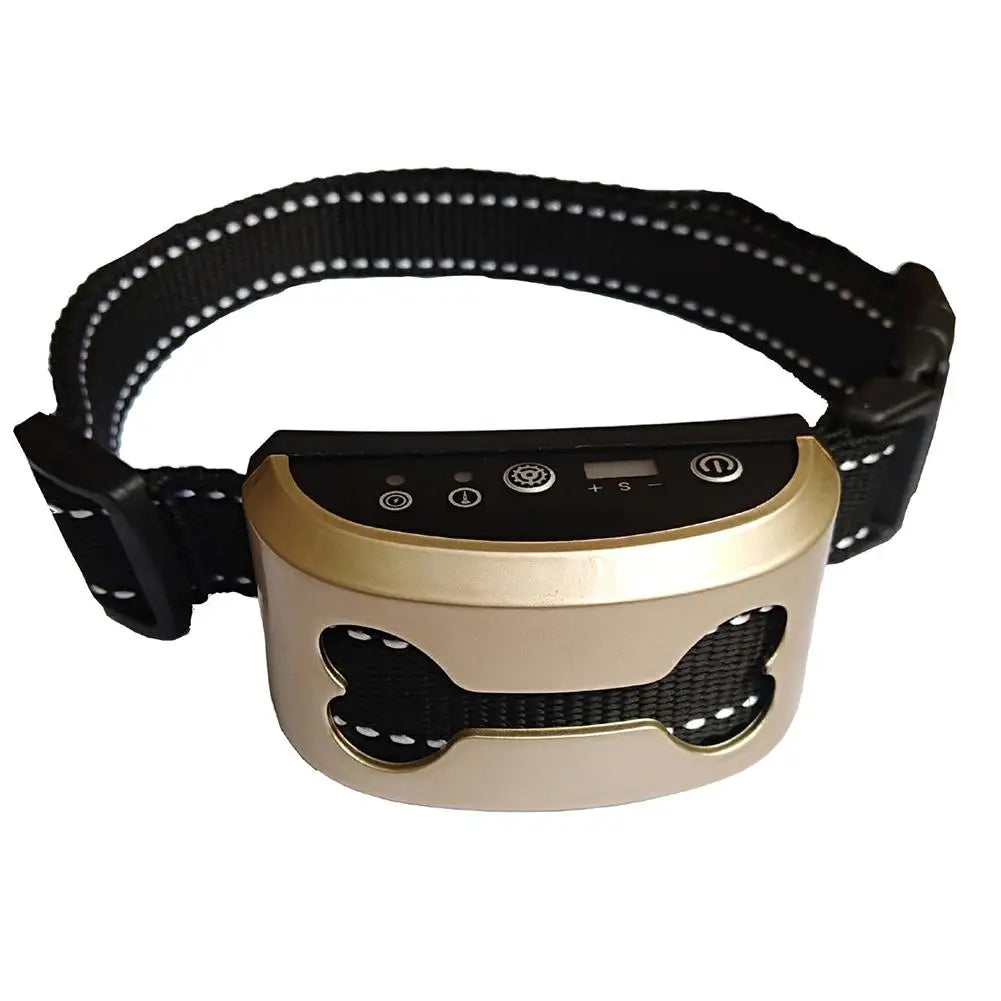 Pet Dog Anti Bark Collar Control Train Rechargeable IP65 Waterproof Stop Barking Dog Vibration Ultrasonic Training Collars