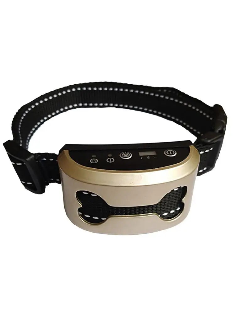 Pet Dog Anti Bark Collar Control Train Rechargeable IP65 Waterproof Stop Barking Dog Vibration Ultrasonic Training Collars
