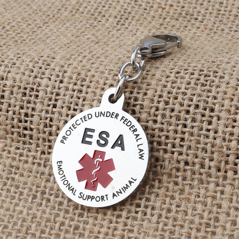 ESA Stainless Steel Dog & Cat Collar Tag