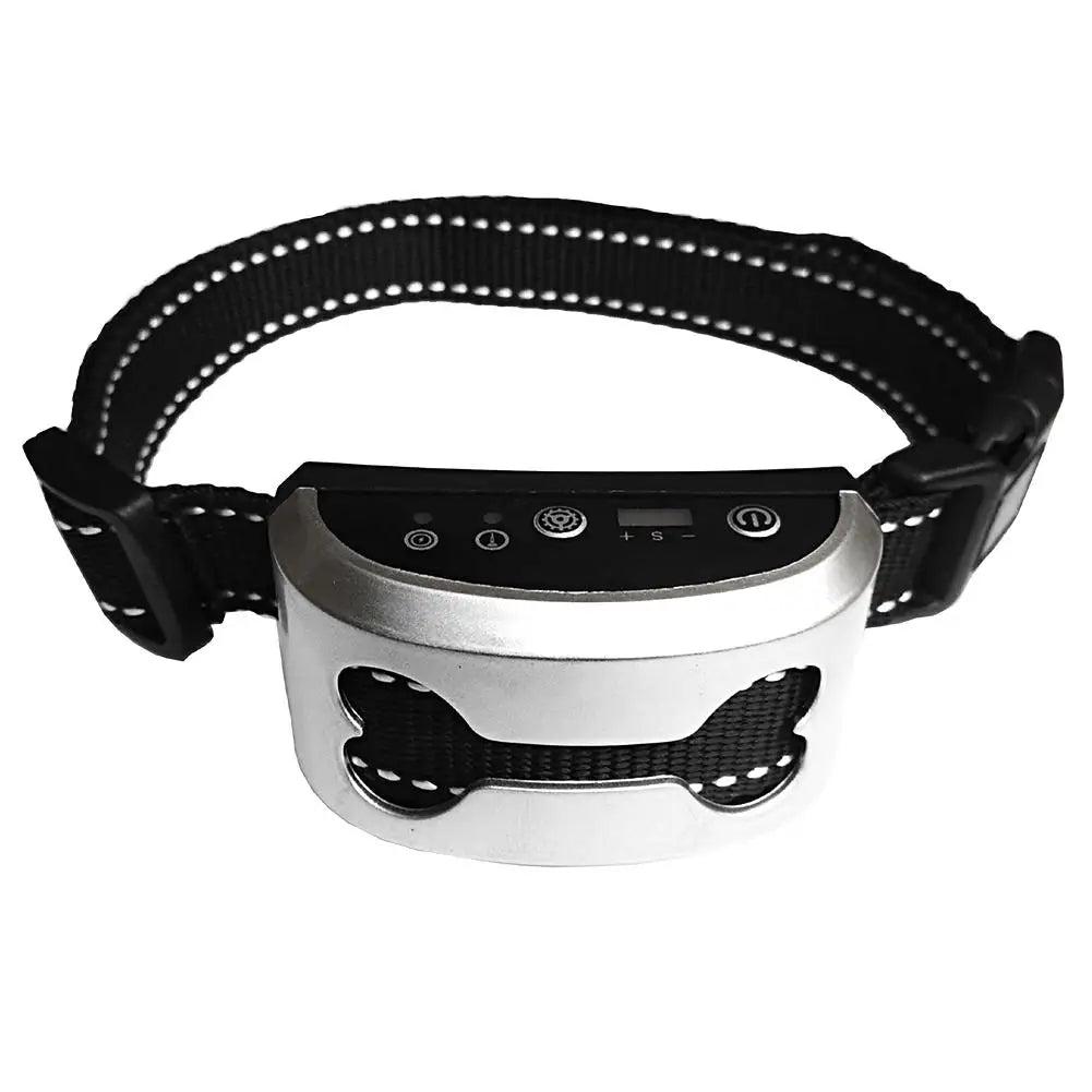 Pet Dog Anti Bark Collar Control Train Rechargeable IP65 Waterproof Stop Barking Dog Vibration Ultrasonic Training Collars