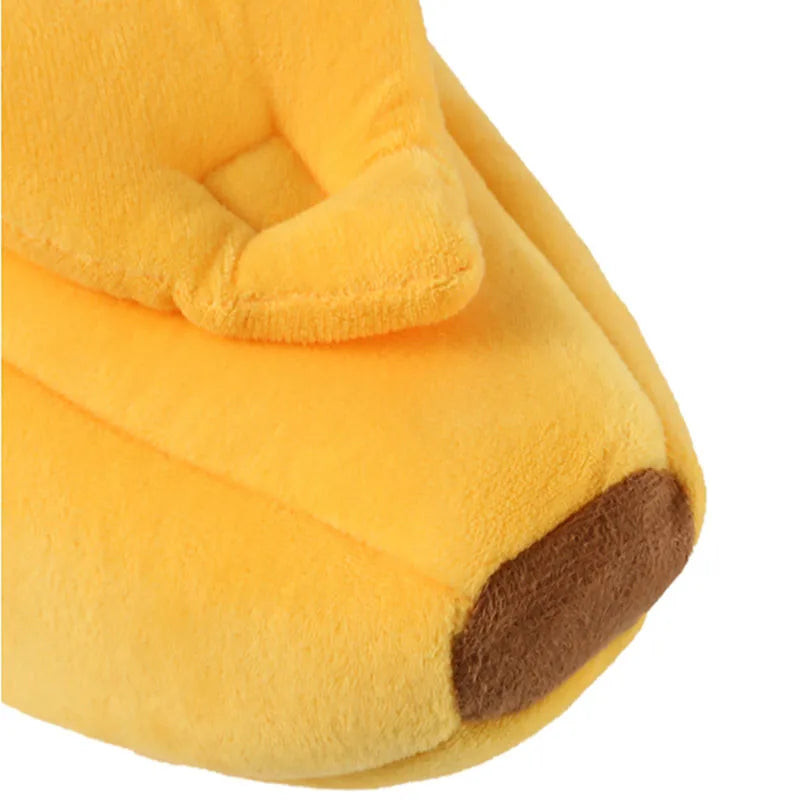 Banana Peel Cushioned Cat Bed