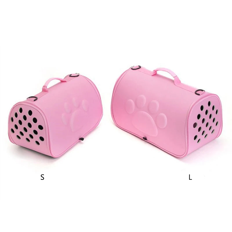 Paw Engraved Duffle Style Cat Carrier Bag