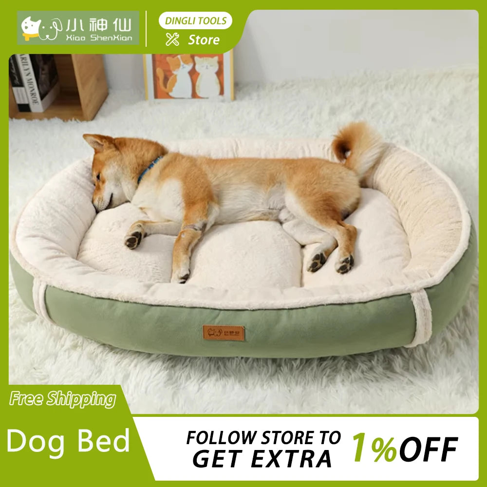 IN STOCK Dog Pet Bed Square Dog Beds For Large Dogs Dog Sofa Beds PP cotton Anti-Mite Pet Bed Inner Pad Washable Puppy Supplies