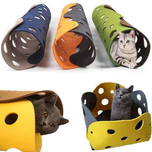 DIY Customizable Cat Tunnel Obstacle Toy