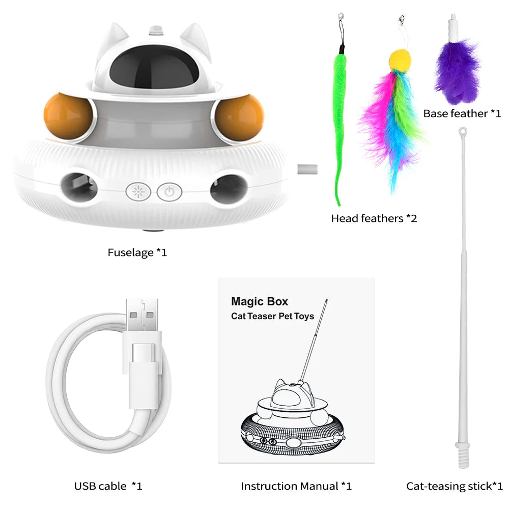 Automatic Moving 4 in 1 Cat Toy Station