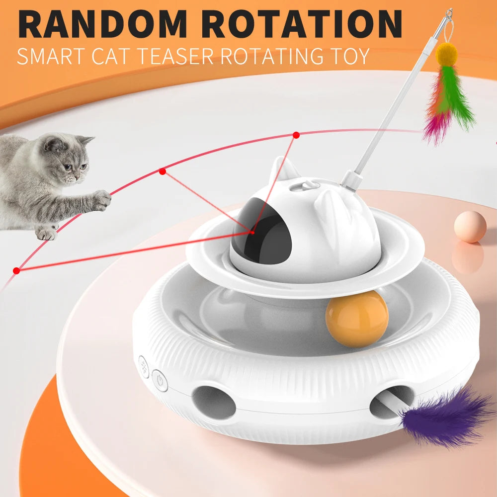 Automatic Moving 4 in 1 Cat Toy Station