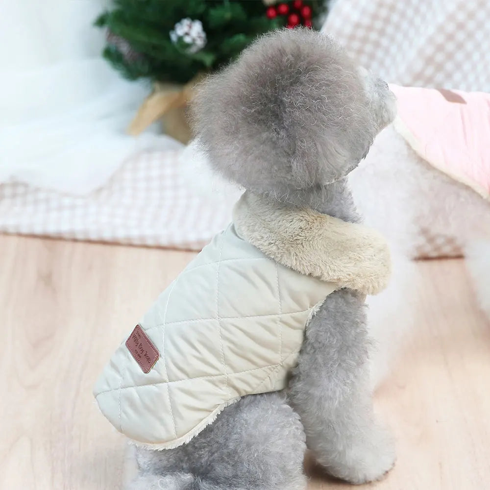 Winter Fur Collar Puffer Snow Dog & Cat Jacket