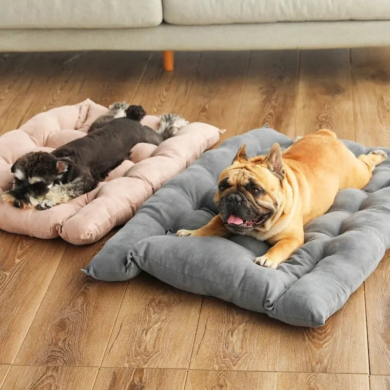 Luxury Soft Leather Foldable Dog Bed