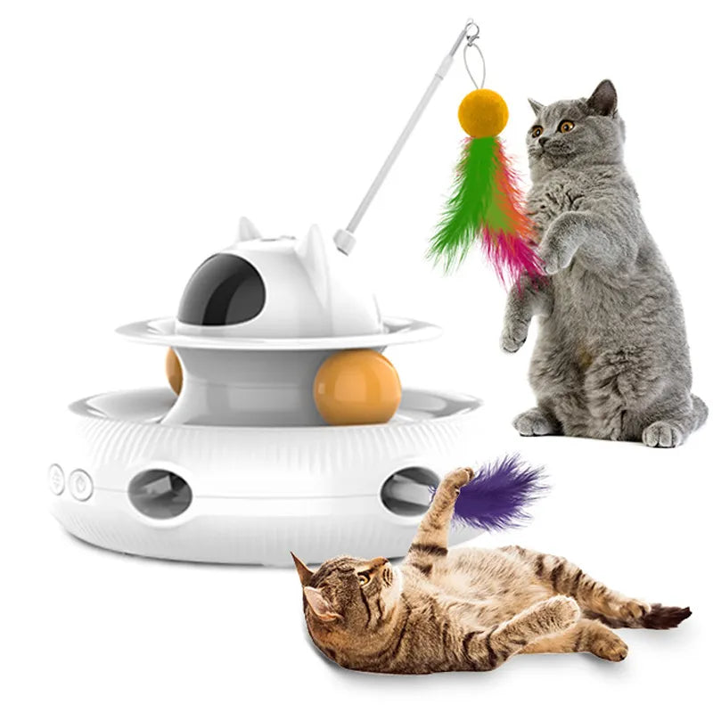 Automatic Moving 4 in 1 Cat Toy Station