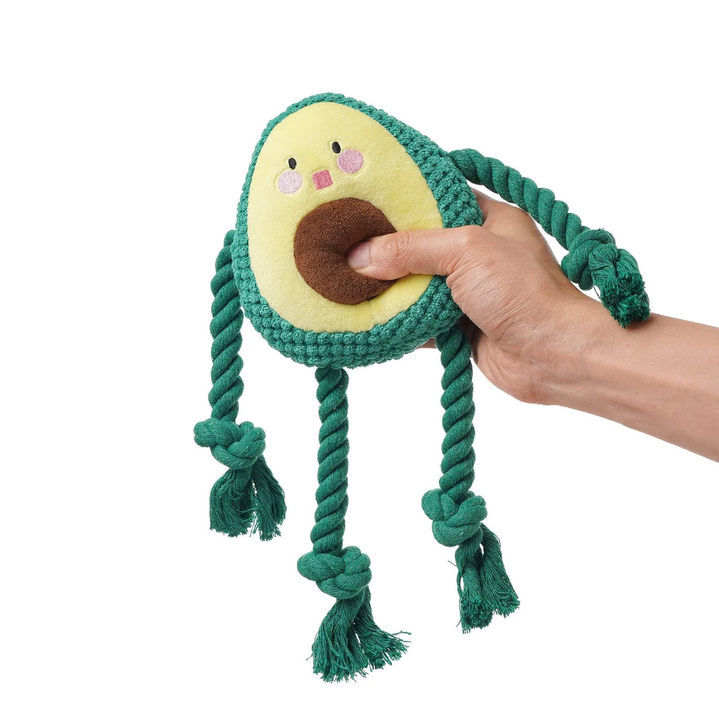 Large Avocado Rope Dog Chew Toy