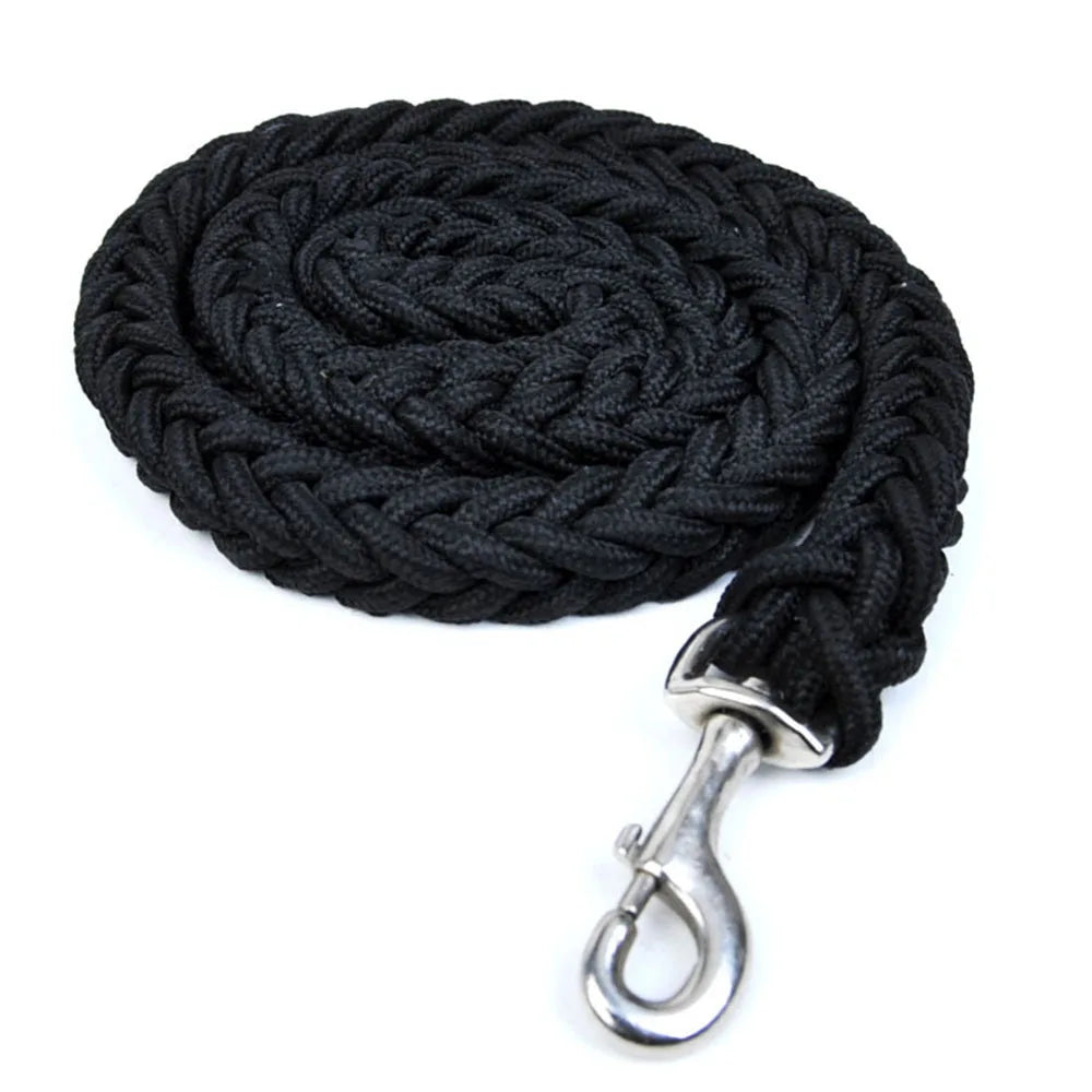 Medium & Large Dog Leash Traction Rope Heavy Duty Hand-knitted Strong Durable Nylon Braided Pet Leashes for French Bulldog Husky