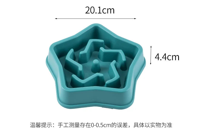 Fun Shaped Slow Feeder Pet Food Bowl