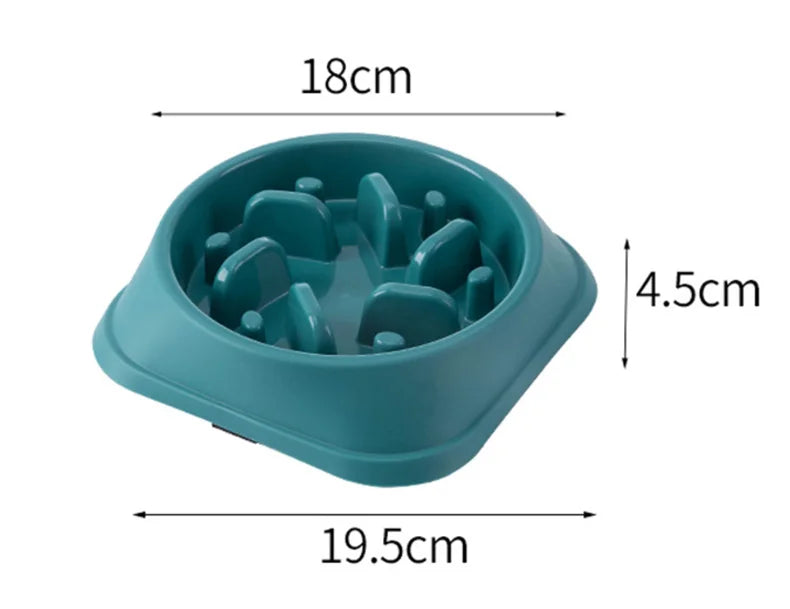 Fun Shaped Slow Feeder Pet Food Bowl