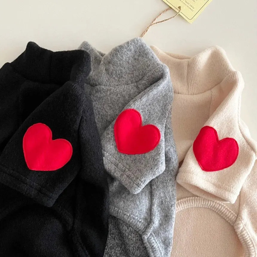 Red Heart Wool Winter Turtleneck Dog & Cat Sweater