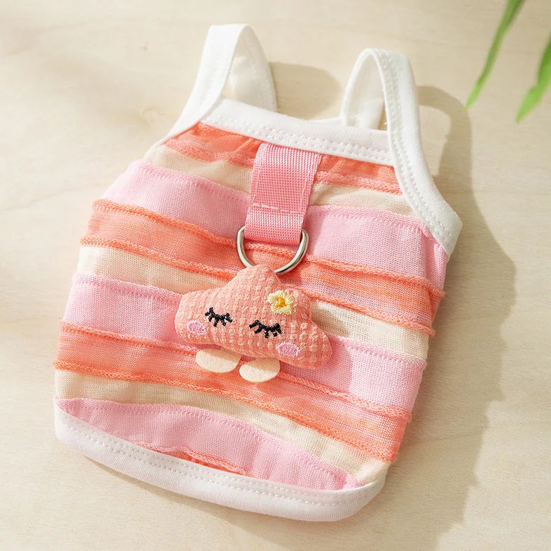 Luxury Dog Clothes Summer Suspender Dog Skirt Cute Print Puppy Princess Dress Sweet Cat Dress Pet Costumes Chihuahua Pet Clothes