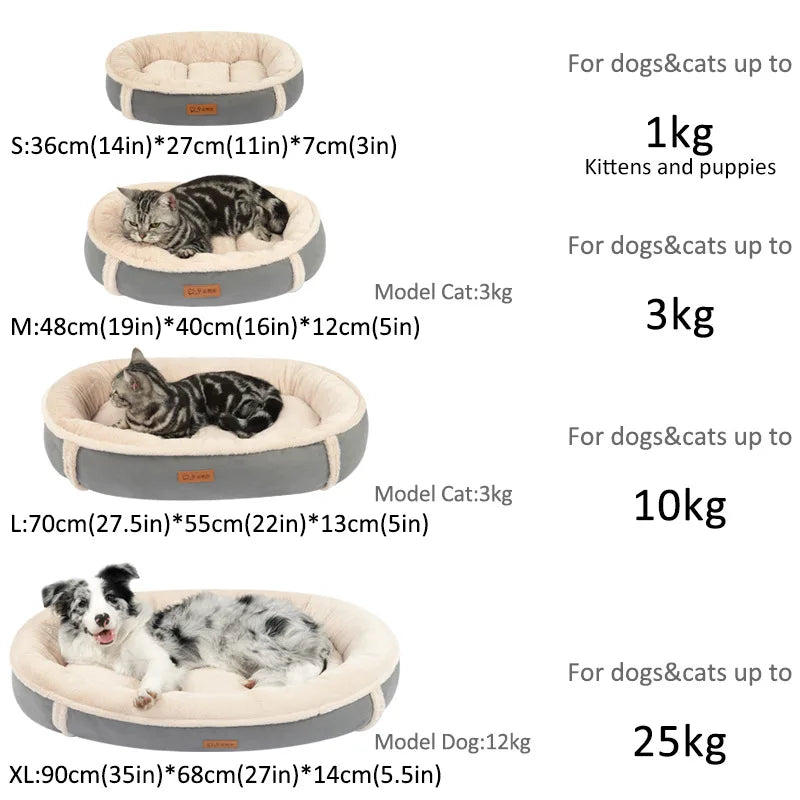 IN STOCK Dog Pet Bed Square Dog Beds For Large Dogs Dog Sofa Beds PP cotton Anti-Mite Pet Bed Inner Pad Washable Puppy Supplies