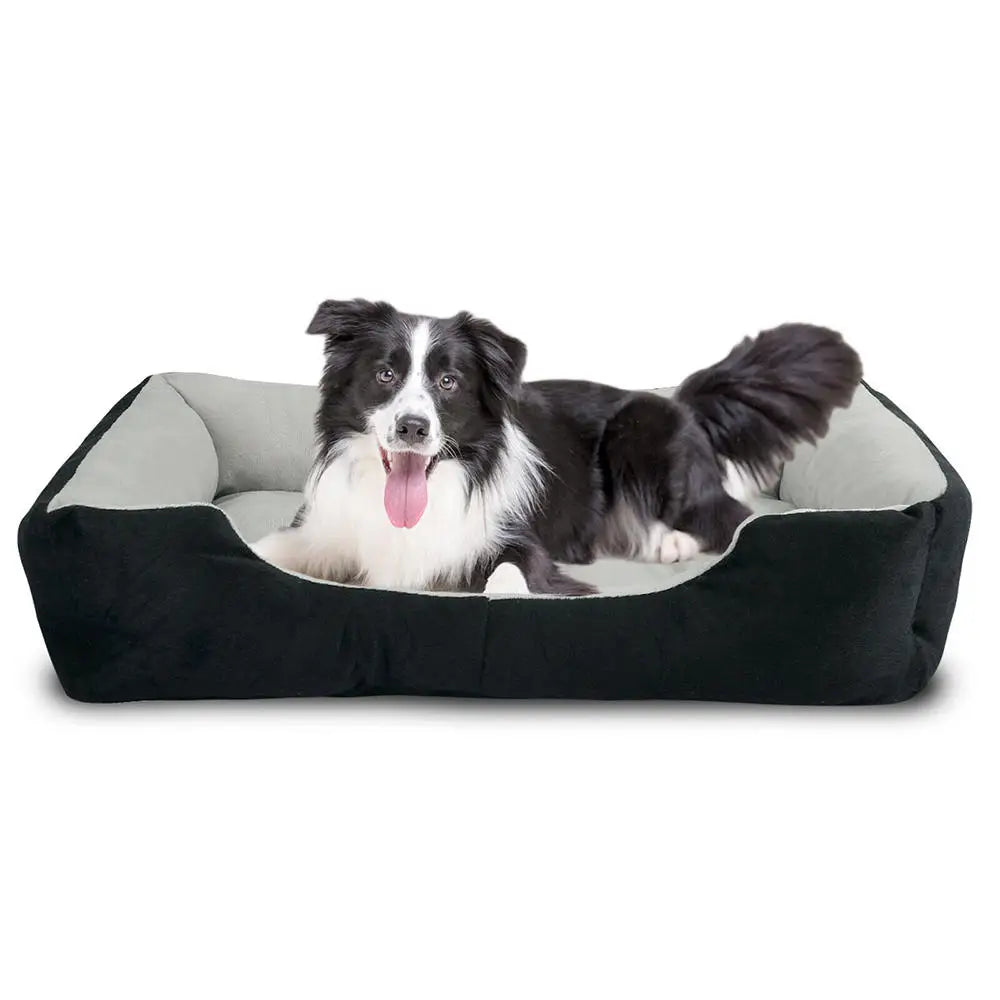 Large Plush Cushioned Plush Dog Bed