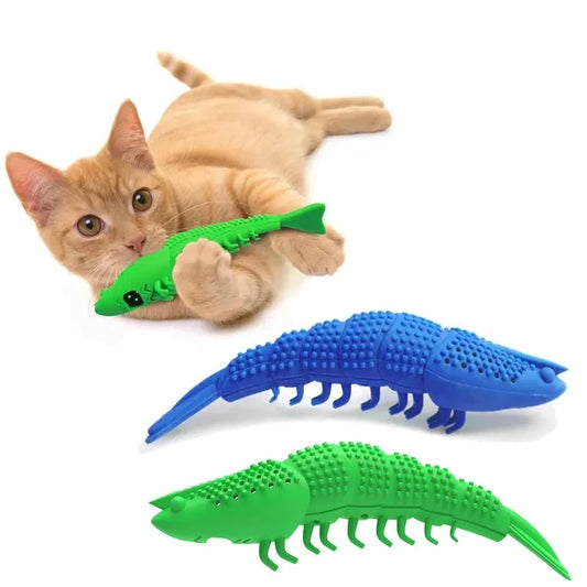 Animal Shaped Cat Toothbrush Chew Toy