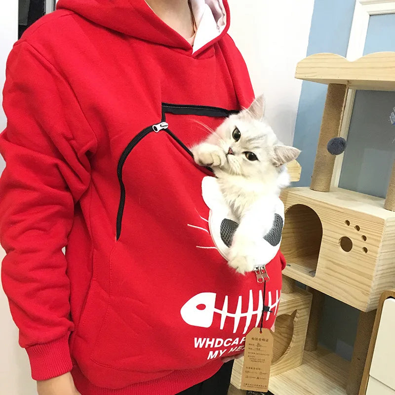 Cat Carrier Pocket Hoodie