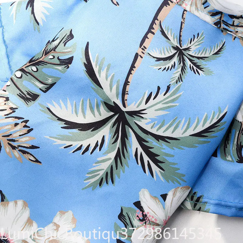 Hawaiian Beach Style Summer Dog Shirt Light‑Breathable Pet Clothes For Small Medium Puppy Dogs Cats Fit For Pug French Bulldog Vacation Outdoor Pet Apparel Supply