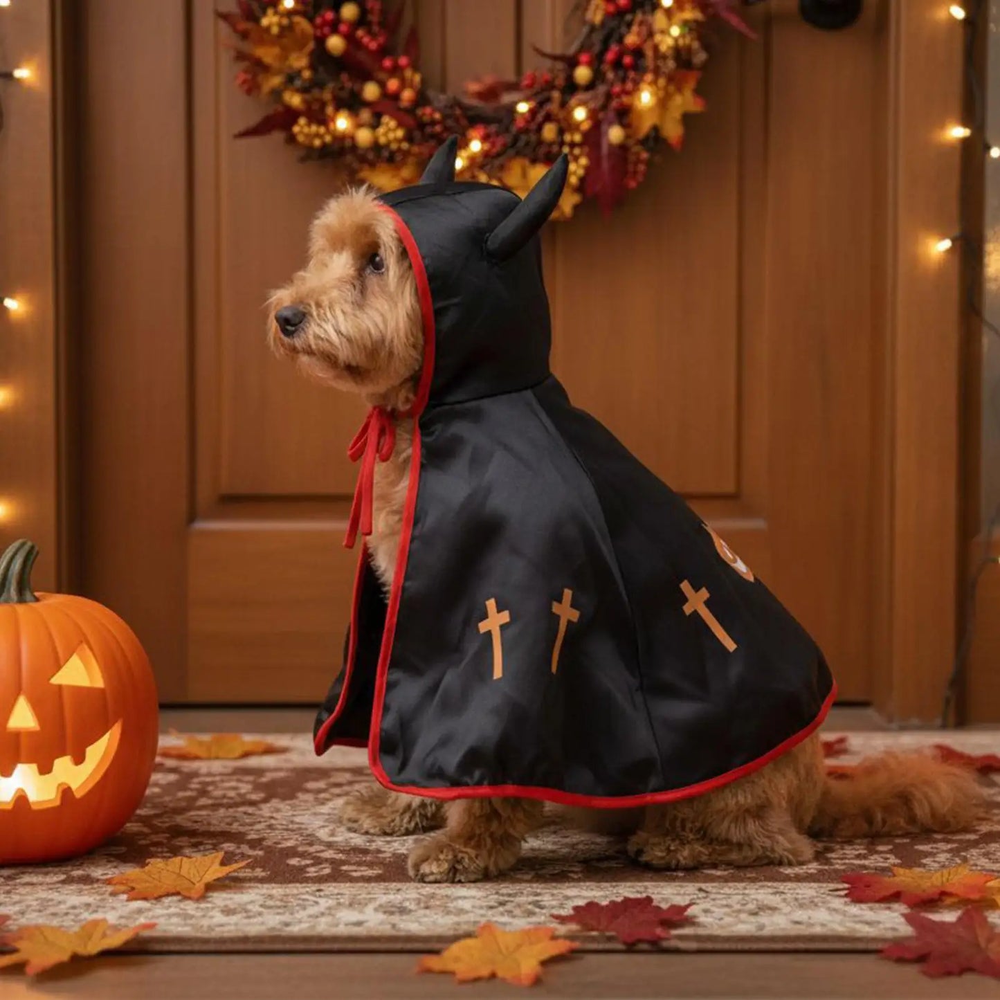Halloween Dog Costumes Cat Kitten Medium Large Breed Cloak Cosplay Clothing Dog Pet Costumes Puppy Dog Clothes Pet Attire Fancy