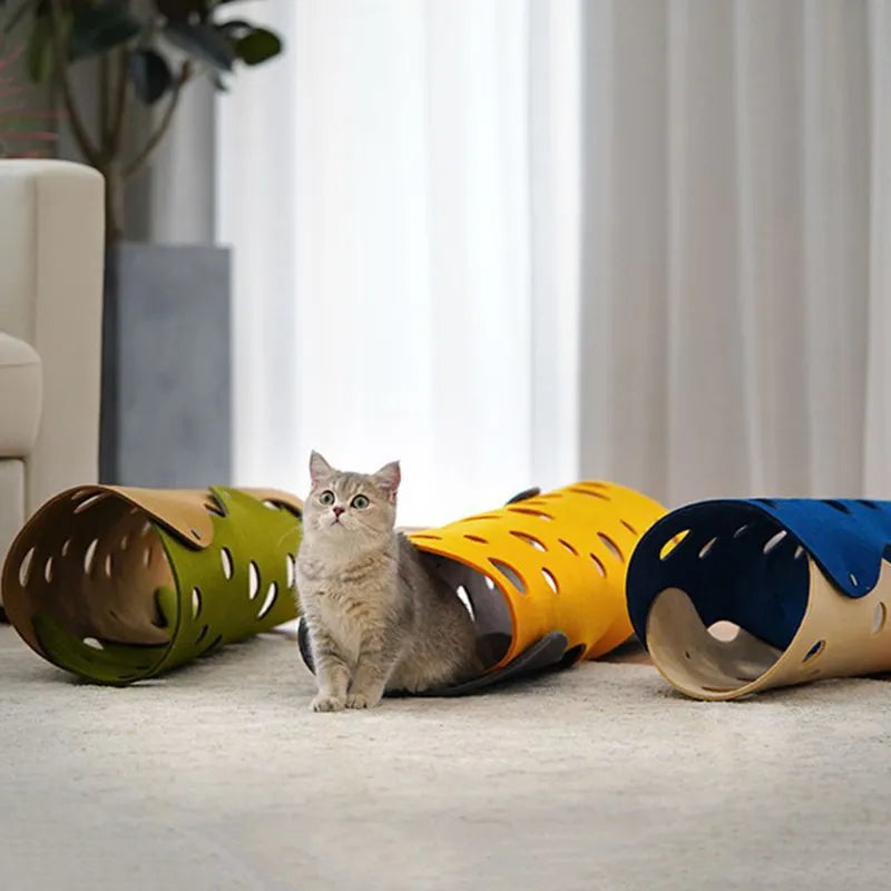 DIY Customizable Cat Tunnel Obstacle Toy