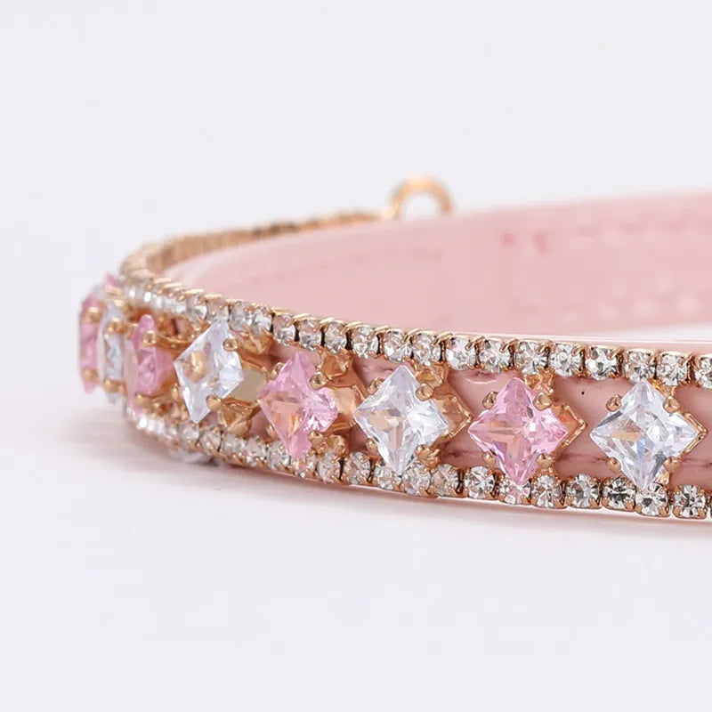 Pearl & Rhinestone Luxury Fancy Dog & Cat Pet Collar