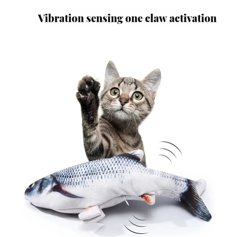 Electric Tail Flapping Fish Cat Toy