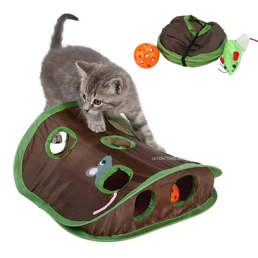 9 Hole Hide and Seek Tent Cat Game