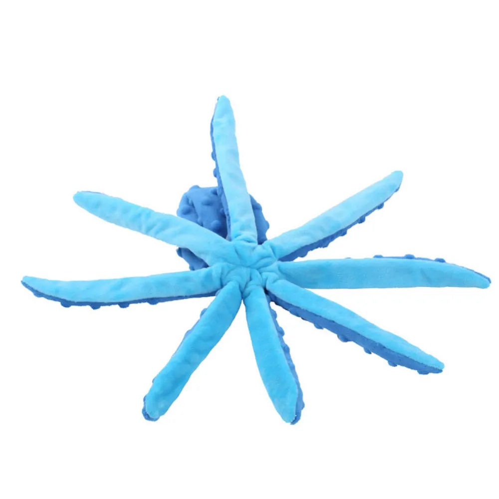 Plush Octopus Dog Chew Toy