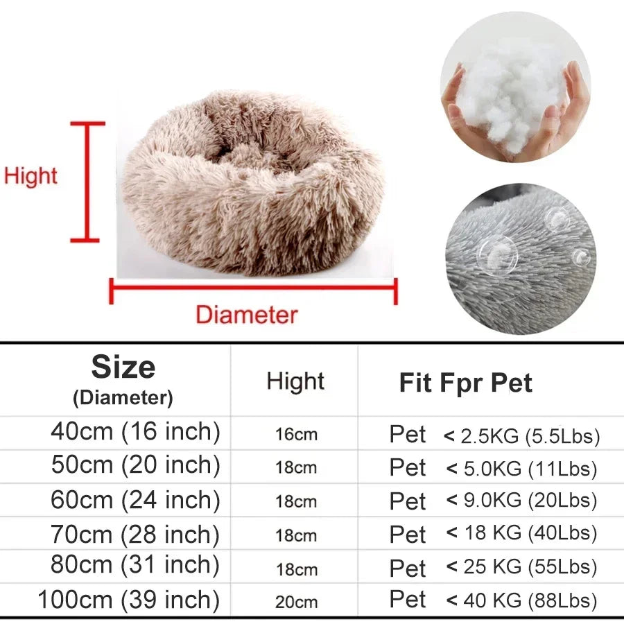 Plush Faux Fur Dog/ Cat Bed