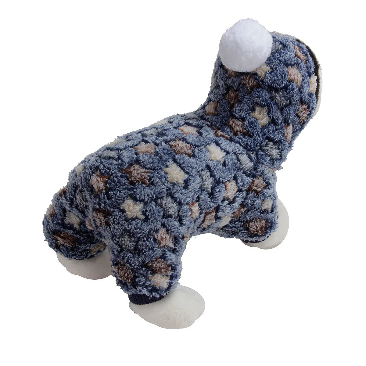 Fleece Flannel Winter Plush Ball Dog & Cat Pajama Hoodie