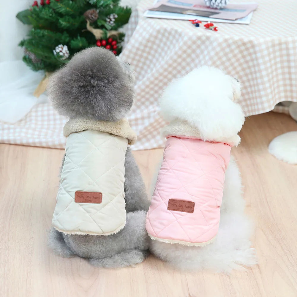 Winter Fur Collar Puffer Snow Dog & Cat Jacket