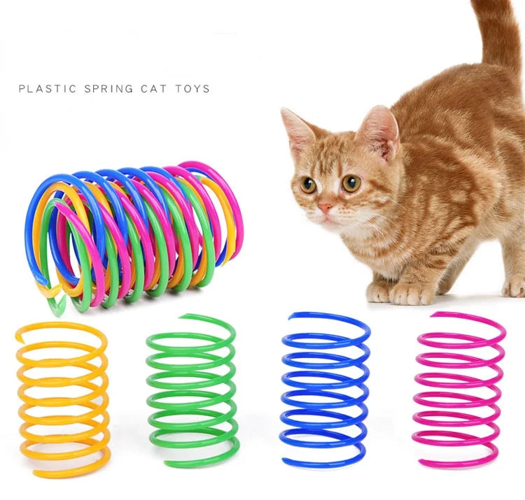 Colorful Spiring Spiral Cat Toys