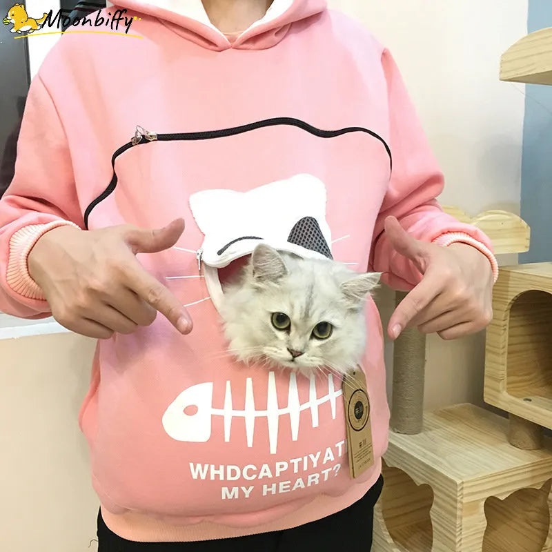 Cat Carrier Pocket Hoodie