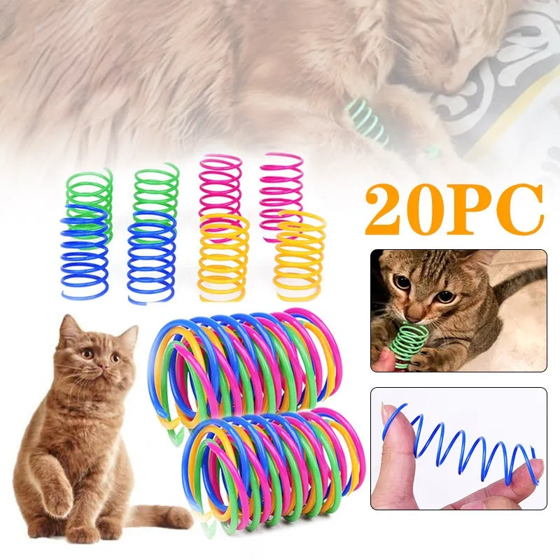 Colorful Spiring Spiral Cat Toys