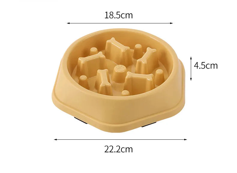 Fun Shaped Slow Feeder Pet Food Bowl