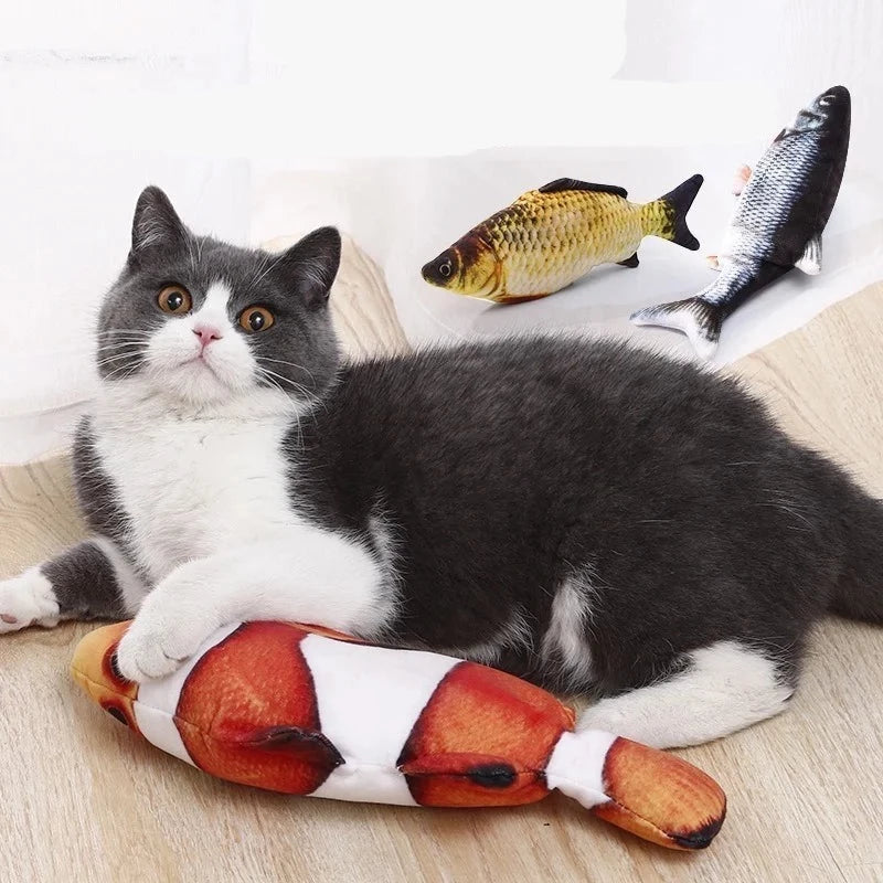 Electric Tail Flapping Fish Cat Toy