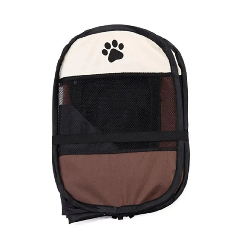 Foldable Paw Print Pet Tent Kennel