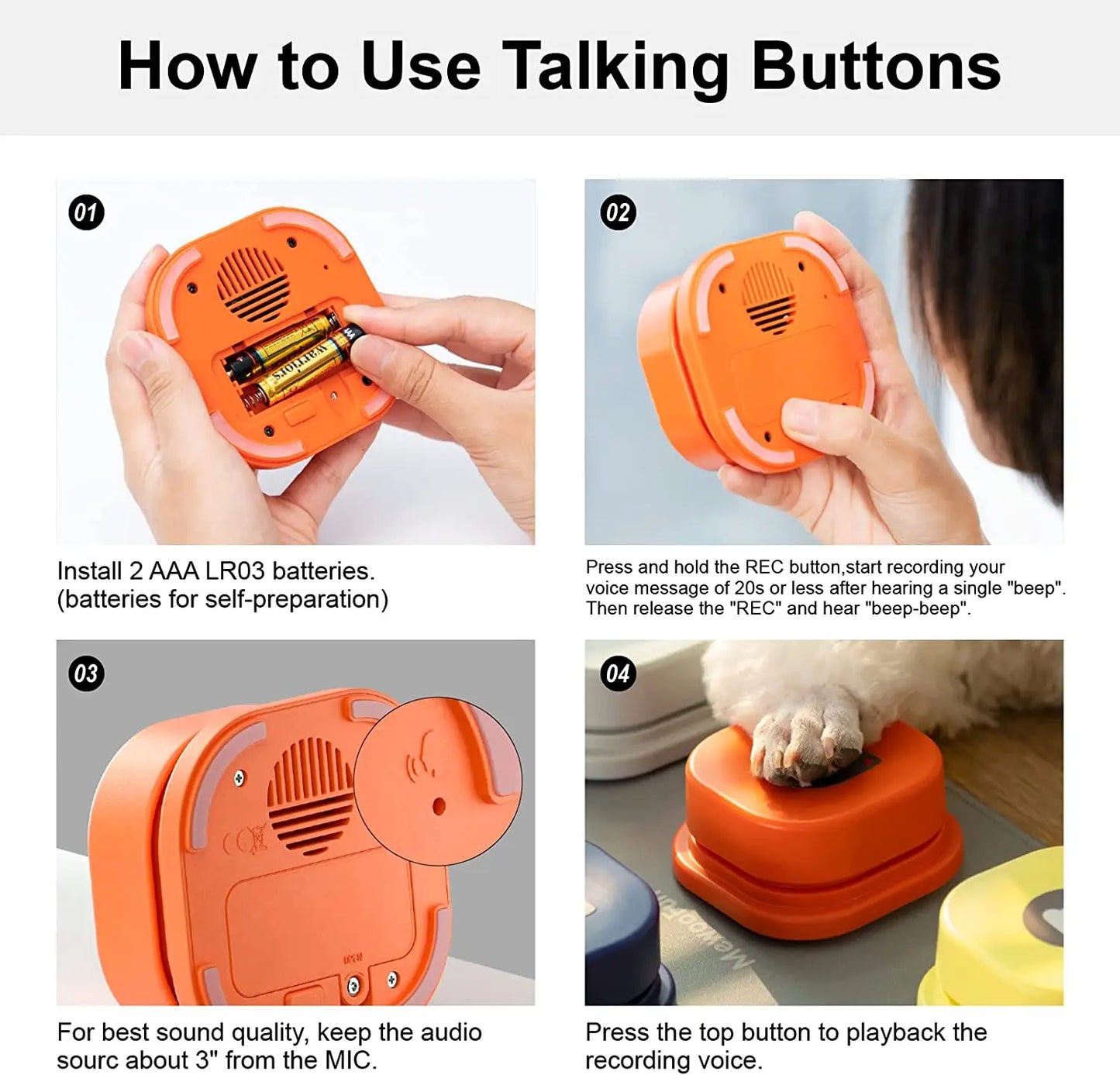 Pet Communication Buttons