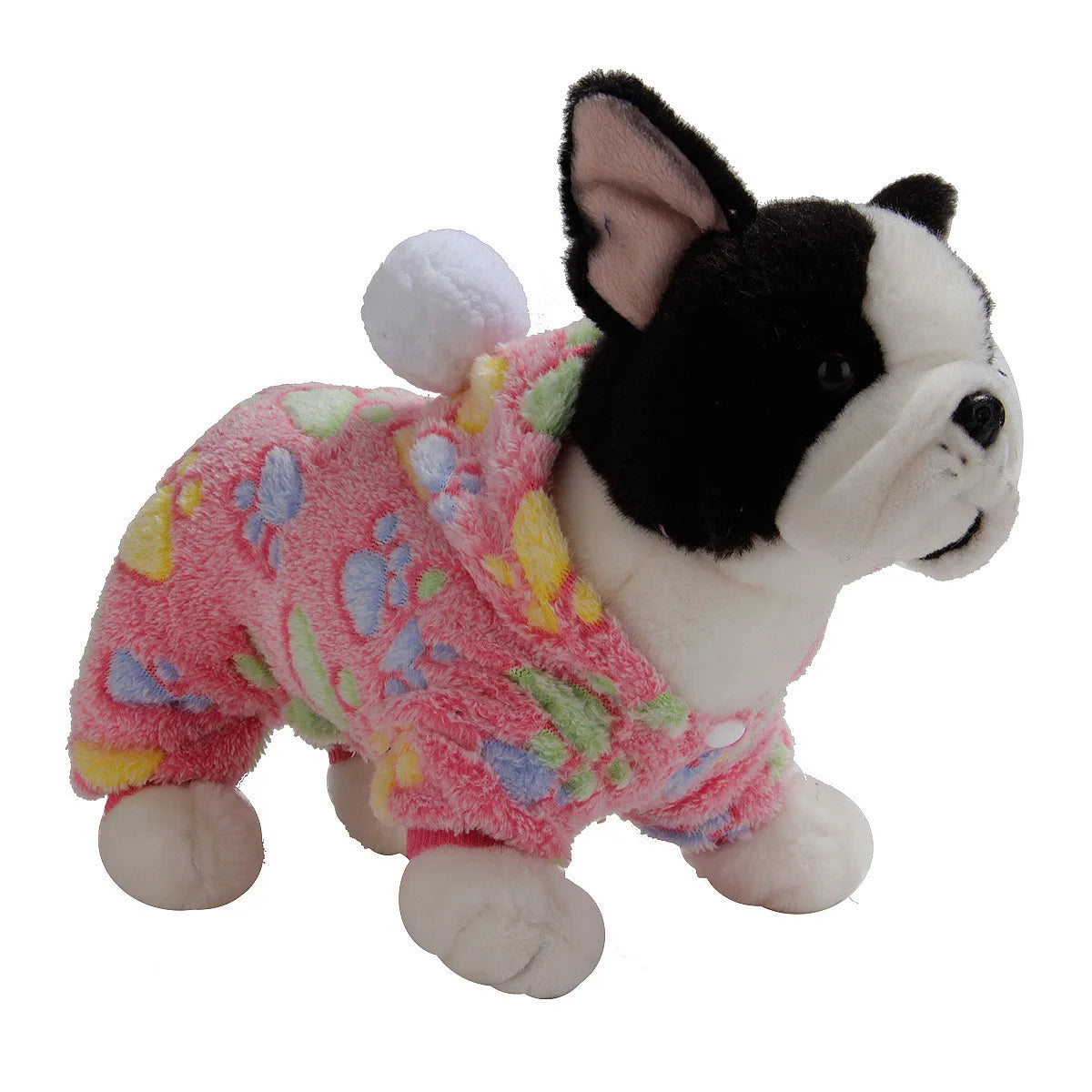 Fleece Flannel Winter Plush Ball Dog & Cat Pajama Hoodie