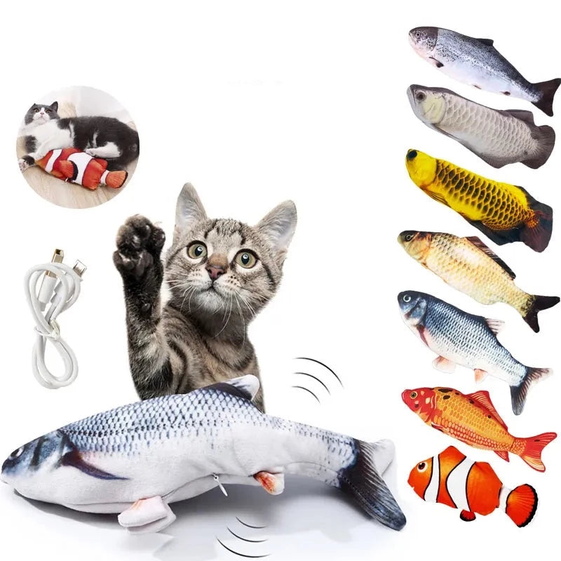 Electric Tail Flapping Fish Cat Toy