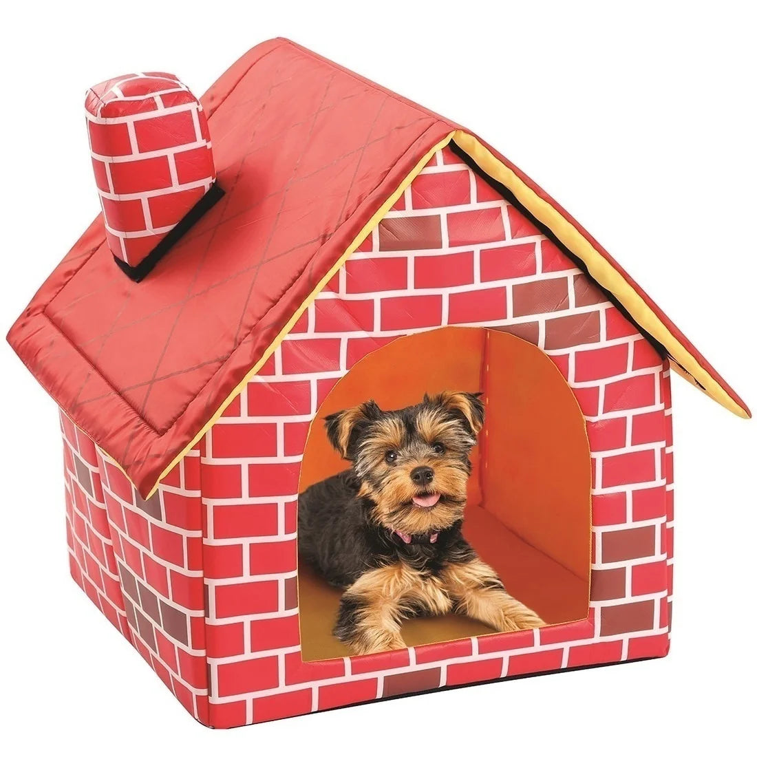 Brick House Foldable Leather Dog Tent